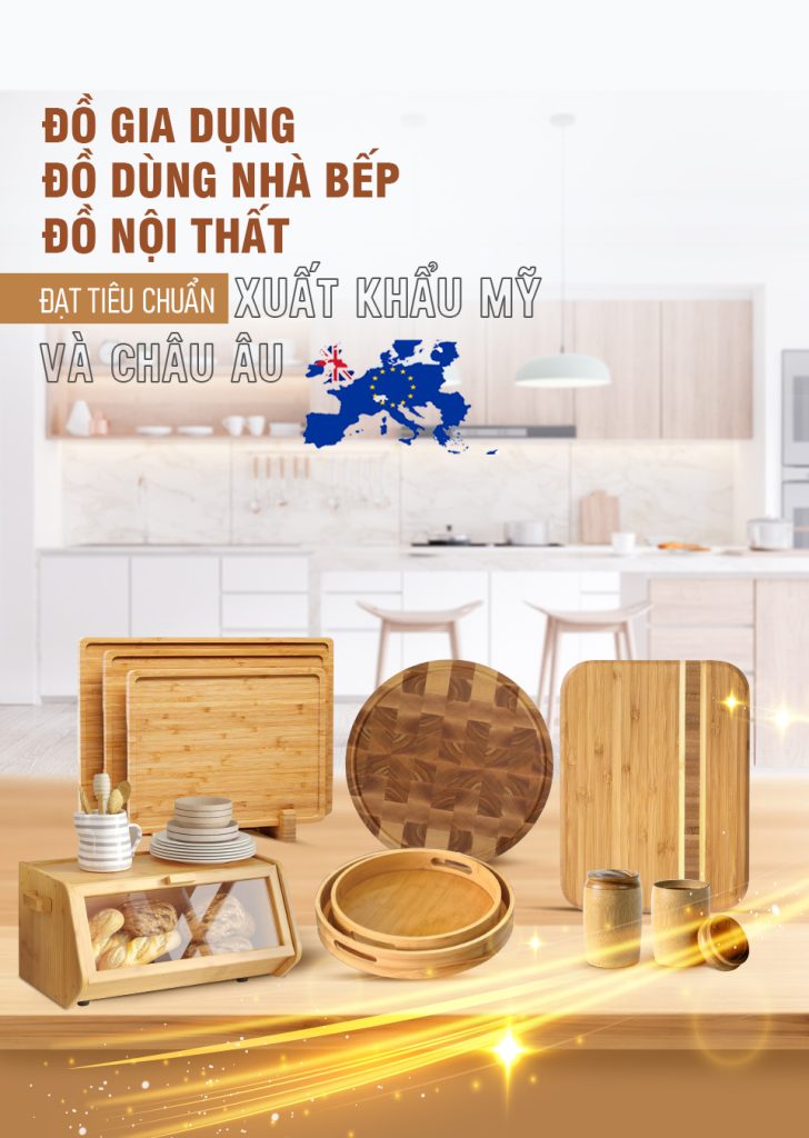Bamboo King Vina - Nhà Máy Sản Xuất Tre & Gỗ Biến Tính 7 Đồ gia dụng bằng tre