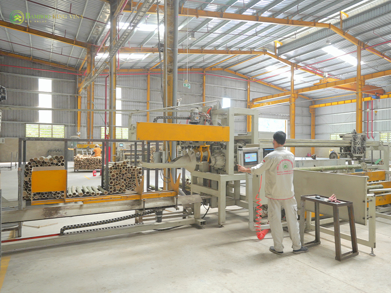 Gỗ tre ép khối