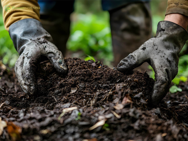  Biochar để cải tạo đất  hoặc trộn đất với phân